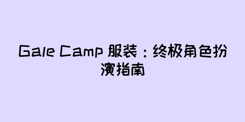 Gale Camp 服装：终极角色扮演指南