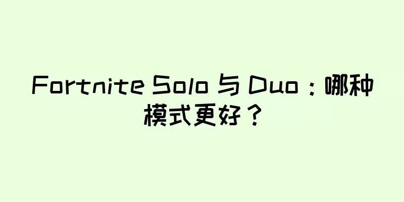 Fortnite Solo 与 Duo：哪种模式更好？